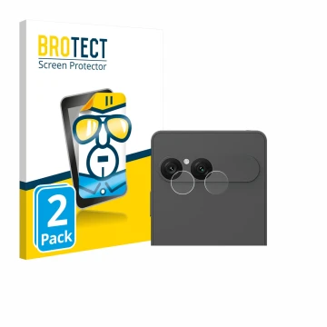 Vorderseite einer Produktverpackung mit dem Markenlogo BROTECT. Daneben ist das Gerät Sony Xperia 10 VII (NUR Kameraschutz) mi