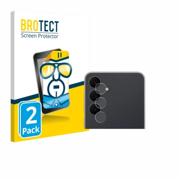 Vorderseite einer Produktverpackung mit dem Markenlogo BROTECT. Daneben ist das Gerät Samsung Galaxy S25 FE Enterprise Edition