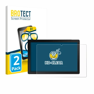 Vorderseite einer Produktverpackung mit dem Markenlogo BROTECT. Daneben ist das Gerät MUISOO A10 10.1