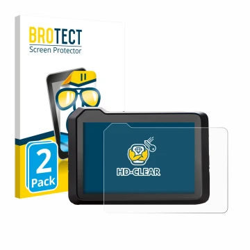 Vorderseite einer Produktverpackung mit dem Markenlogo BROTECT. Daneben ist das Gerät KTM 990 Duke 2024 mit dem zugehörigen Di