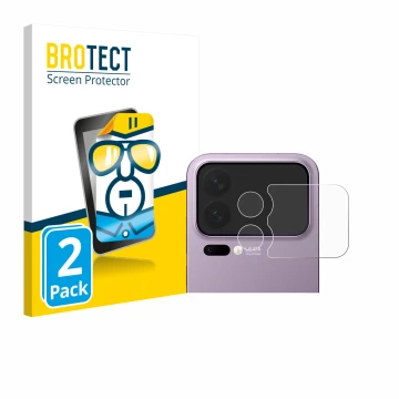 Vorderseite einer Produktverpackung mit dem Markenlogo BROTECT. Daneben ist das Gerät Xiaomi 17 Pro Max (NUR Kameraschutz) mit