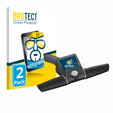 Vorderseite einer Produktverpackung mit dem Markenlogo BROTECT. Daneben ist das Gerät Motocaddy M7 GPS Remote mit dem zugehöri