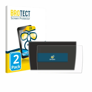 Vorderseite einer Produktverpackung mit dem Markenlogo BROTECT. Daneben ist das Gerät BMW i3 2019 mit dem zugehörigen Displays