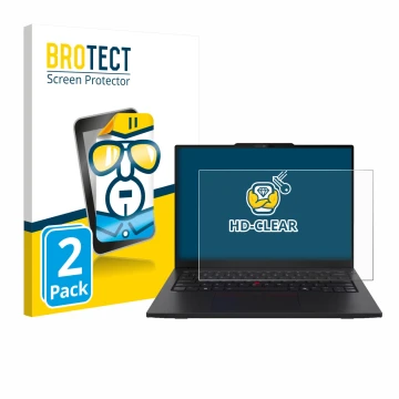 Vorderseite einer Produktverpackung mit dem Markenlogo BROTECT. Daneben ist das Gerät Lenovo ThinkPad L13 Gen 6 mit dem zugehö