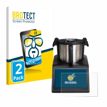 Vorderseite einer Produktverpackung mit dem Markenlogo BROTECT. Daneben ist das Gerät Ufesa TotalChef RK10 mit dem zugehörigen