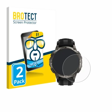 Vorderseite einer Produktverpackung mit dem Markenlogo BROTECT. Daneben ist das Gerät Kospet Tank T4 mit dem zugehörigen Displ