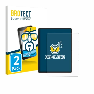 Vorderseite einer Produktverpackung mit dem Markenlogo BROTECT. Daneben ist das Gerät Blackview Link 8 mit dem zugehörigen Dis