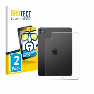Vorderseite einer Produktverpackung mit dem Markenlogo BROTECT. Daneben ist das Gerät Apple iPad Pro 11