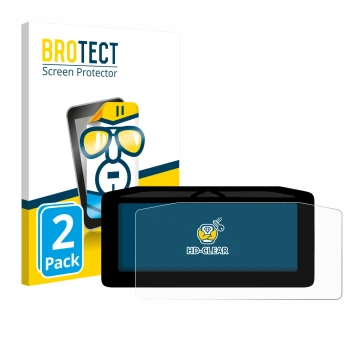 Vorderseite einer Produktverpackung mit dem Markenlogo BROTECT. Daneben ist das Gerät Ducati XDiavel V4 2025 Tachoanzeige mit 