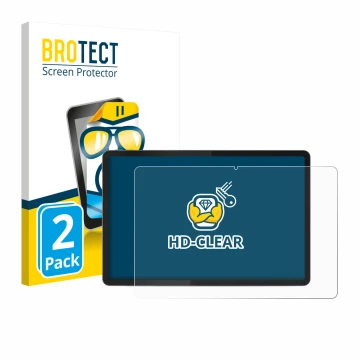 Vorderseite einer Produktverpackung mit dem Markenlogo BROTECT. Daneben ist das Gerät Lenovo Tab K11 (2. Gen.) mit dem zugehör