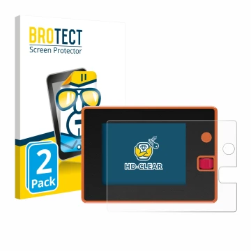 Vorderseite einer Produktverpackung mit dem Markenlogo BROTECT. Daneben ist das Gerät Hota T8 mit dem zugehörigen Displayschut