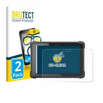 Vorderseite einer Produktverpackung mit dem Markenlogo BROTECT. Daneben ist das Gerät Hematec SolidTab G99 10