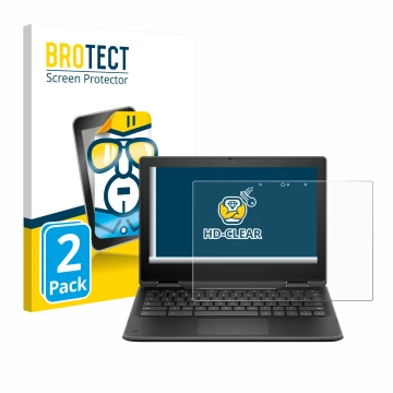 Vorderseite einer Produktverpackung mit dem Markenlogo BROTECT. Daneben ist das Gerät HP Fortis Flip G1i 11