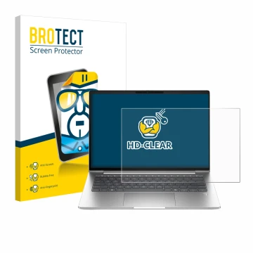 Vorderseite einer Produktverpackung mit dem Markenlogo BROTECT. Daneben ist das Gerät HP ProBook 4 G1a 16