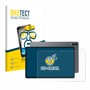 Vorderseite einer Produktverpackung mit dem Markenlogo BROTECT. Daneben ist das Gerät Samsung Galaxy Tab S11 Ultra (Display+Ka