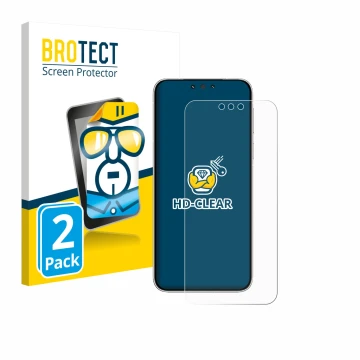 Vorderseite einer Produktverpackung mit dem Markenlogo BROTECT. Daneben ist das Gerät Huawei Mate 80 Pro mit dem zugehörigen D