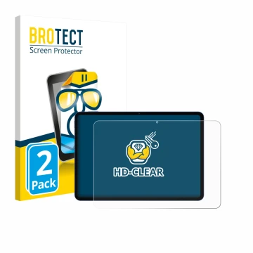 Vorderseite einer Produktverpackung mit dem Markenlogo BROTECT. Daneben ist das Gerät Xiaomi Poco Pad X1 mit dem zugehörigen D