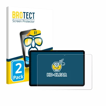 Vorderseite einer Produktverpackung mit dem Markenlogo BROTECT. Daneben ist das Gerät Xiaomi Poco Pad M1 mit dem zugehörigen D