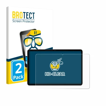 Vorderseite einer Produktverpackung mit dem Markenlogo BROTECT. Daneben ist das Gerät Xiaomi Redmi Pad 2 Pro 5G mit dem zugehö