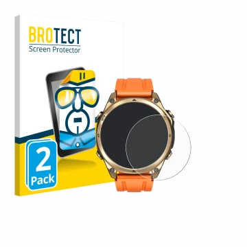Vorderseite einer Produktverpackung mit dem Markenlogo BROTECT. Daneben ist das Gerät Doogee Anywise W1 mit dem zugehörigen Di