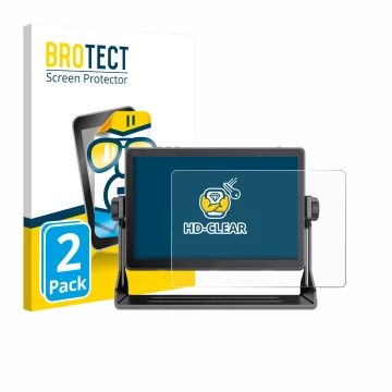 Vorderseite einer Produktverpackung mit dem Markenlogo BROTECT. Daneben ist das Gerät Feelworld LUT 11H 10.1