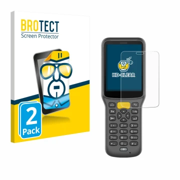 Vorderseite einer Produktverpackung mit dem Markenlogo BROTECT. Daneben ist das Gerät Newland MT37 Baiji mit dem zugehörigen D