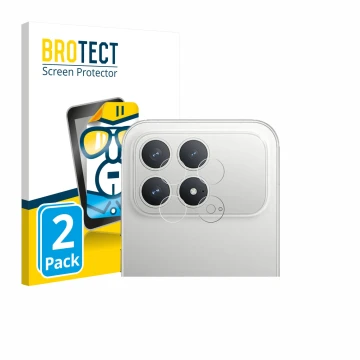 Vorderseite einer Produktverpackung mit dem Markenlogo BROTECT. Daneben ist das Gerät Xiaomi Poco F8 Pro (NUR Kameraschutz) mi