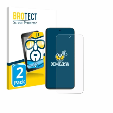 Vorderseite einer Produktverpackung mit dem Markenlogo BROTECT. Daneben ist das Gerät Xiaomi Redmi Note 15 Pro Plus 5G mit dem