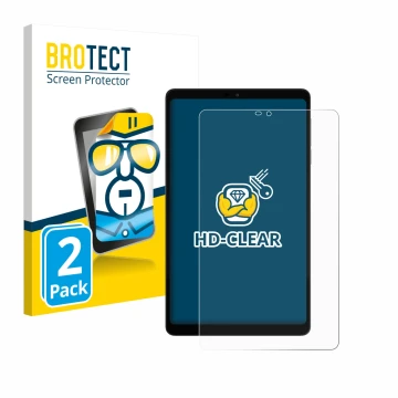 Vorderseite einer Produktverpackung mit dem Markenlogo BROTECT. Daneben ist das Gerät Alldocube iPlay 60 mini mit dem zugehöri