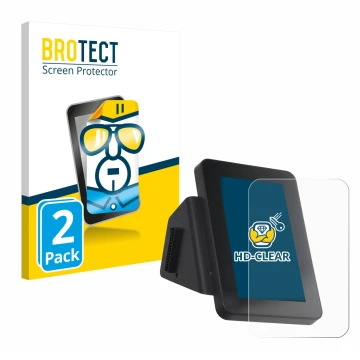 Vorderseite einer Produktverpackung mit dem Markenlogo BROTECT. Daneben ist das Gerät Anycubic Kobra 3 V2 Combo mit dem zugehö