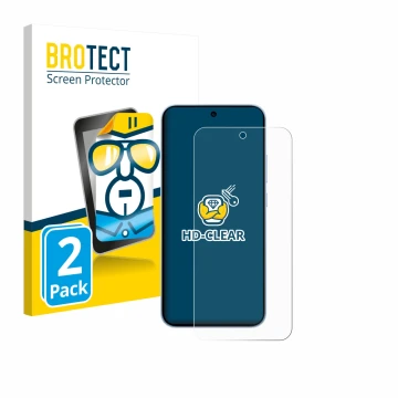 Vorderseite einer Produktverpackung mit dem Markenlogo BROTECT. Daneben ist das Gerät Oppo Reno 15 FS 5G mit dem zugehörigen D
