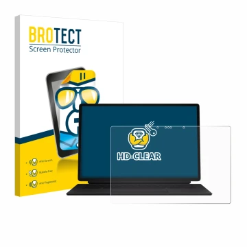 Vorderseite einer Produktverpackung mit dem Markenlogo BROTECT. Daneben ist das Gerät ASUS ProArt PZ14 mit dem zugehörigen Dis