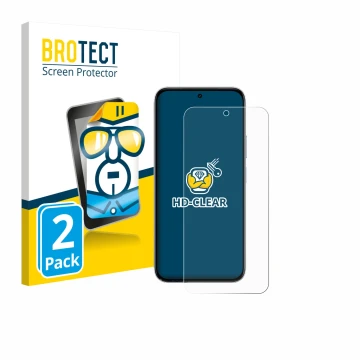 Vorderseite einer Produktverpackung mit dem Markenlogo BROTECT. Daneben ist das Gerät Vivo Y500i mit dem zugehörigen Displaysc