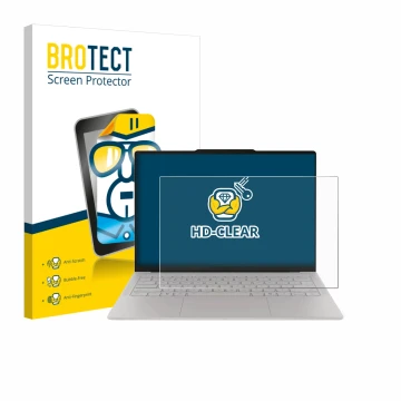 Vorderseite einer Produktverpackung mit dem Markenlogo BROTECT. Daneben ist das Gerät Lenovo Yoga Slim 7i Ultra Gen 11 Aura Ed