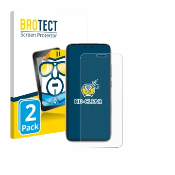 Vorderseite einer Produktverpackung mit dem Markenlogo BROTECT. Daneben ist das Gerät Honor Magic 8 RSR Porsche Design mit dem