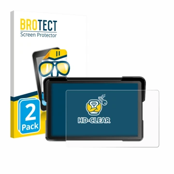 Vorderseite einer Produktverpackung mit dem Markenlogo BROTECT. Daneben ist das Gerät NFOIEIS Basico 7