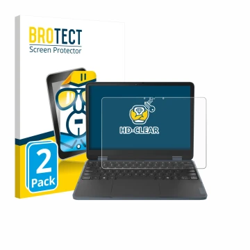 Vorderseite einer Produktverpackung mit dem Markenlogo BROTECT. Daneben ist das Gerät Lenovo 500w 2-in-1 Gen 5 mit dem zugehör