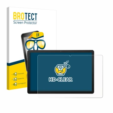 Vorderseite einer Produktverpackung mit dem Markenlogo BROTECT. Daneben ist das Gerät Sunmi CPad 14