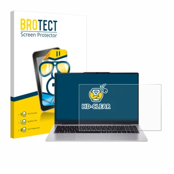 Vorderseite einer Produktverpackung mit dem Markenlogo BROTECT. Daneben ist das Gerät Acer Aspire Lite 15 AL15-45 mit dem zuge