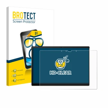 Vorderseite einer Produktverpackung mit dem Markenlogo BROTECT. Daneben ist das Gerät ASUS ROG Flow Z13-KJP 2026 mit dem zugeh