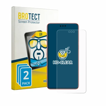 Vorderseite einer Produktverpackung mit dem Markenlogo BROTECT. Daneben ist das Gerät Huawei Mate 60 RS Ultimate mit dem zugeh