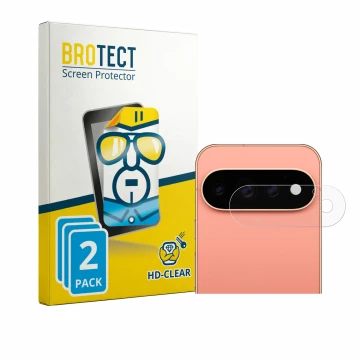 Vorderseite einer Produktverpackung mit dem Markenlogo BROTECT. Daneben ist das Gerät Google Pixel 11 Pro (NUR Kameraschutz) m