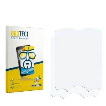 Vorderseite einer Produktverpackung mit dem Markenlogo BROTECT. Daneben ist der zugehörige Displayschutz.