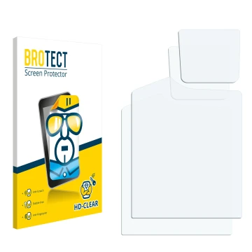 Vorderseite einer Produktverpackung mit dem Markenlogo BROTECT. Daneben ist der zugehörige Displayschutz.