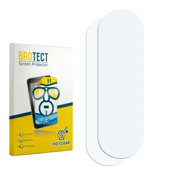 Vorderseite einer Produktverpackung mit dem Markenlogo BROTECT. Daneben ist der zugehörige Displayschutz.