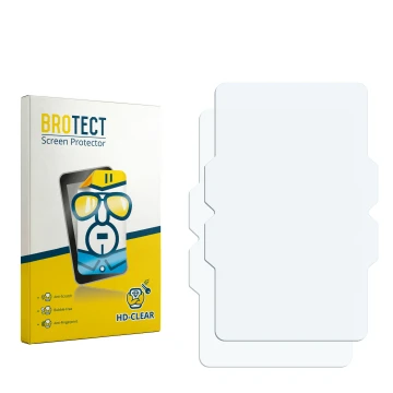 Vorderseite einer Produktverpackung mit dem Markenlogo BROTECT. Daneben ist der zugehörige Displayschutz.