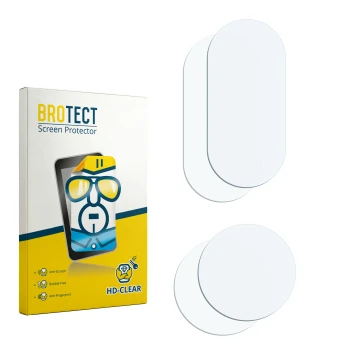 Vorderseite einer Produktverpackung mit dem Markenlogo BROTECT. Daneben ist der zugehörige Displayschutz.