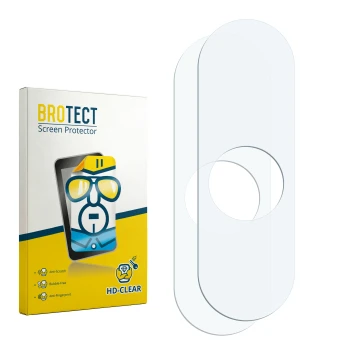 Vorderseite einer Produktverpackung mit dem Markenlogo BROTECT. Daneben ist der zugehörige Displayschutz.