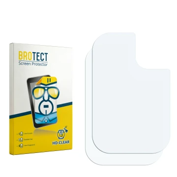 Vorderseite einer Produktverpackung mit dem Markenlogo BROTECT. Daneben ist der zugehörige Displayschutz.