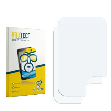 Vorderseite einer Produktverpackung mit dem Markenlogo BROTECT. Daneben ist der zugehörige Displayschutz.